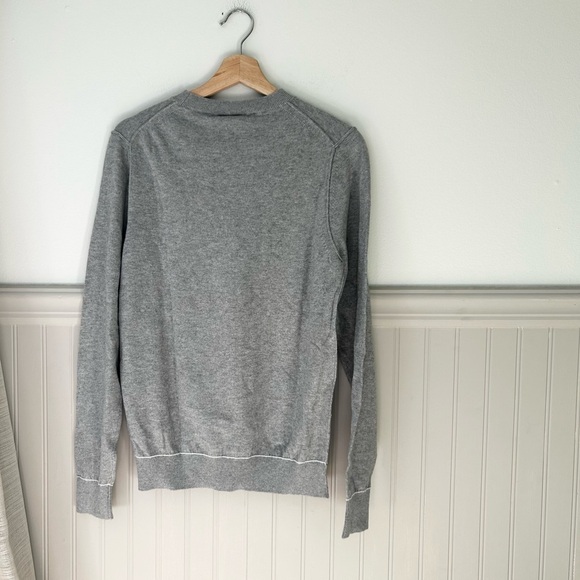 ⭐️ NEW Lacoste Men's Small Classic Gray Crewneck Sweater Cashmere Blend - Picture 5 of 5